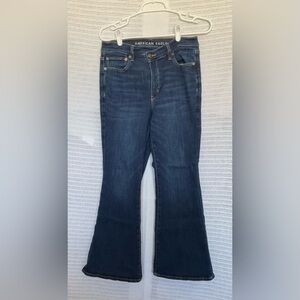 American Eagle Outfitters Flare Blue Jeans with Wide Leg